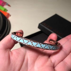 Alex and Ani blue heart bangle